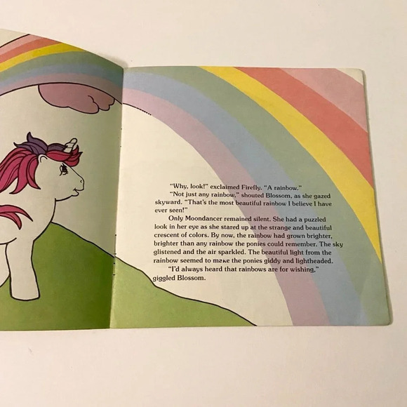 Vintage 1985 My Little Pony The Magic Rainbow Read Along Book Only No Record - Picture 11 of 15